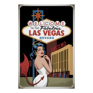 Póster Bienvenidos a las fabulosas Vegas Nevada