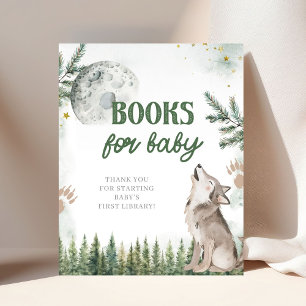 Póster Bienvenidos a los Libros de Lobos del Bosque Empre