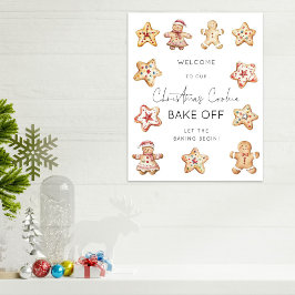 Póster Bienvenidos a los Navidades Cookie Bake Off