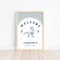 Bienvenidos a los Rad Boys Dinosaur Blue Birday