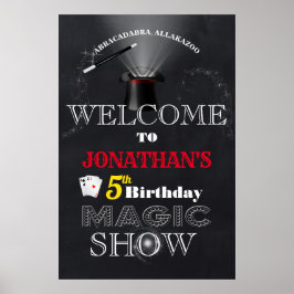 Póster Bienvenidos a Magic Show Birday