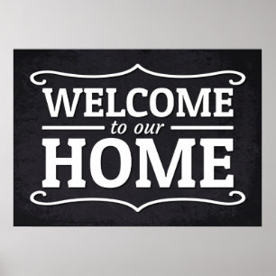 Póster Bienvenidos A Nuestra Casa