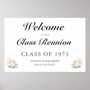Póster Bienvenidos A Nuestra Escuela Apple Blossom De Reu