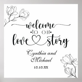 Póster Bienvenidos a nuestra historia de amor Magnolia Li