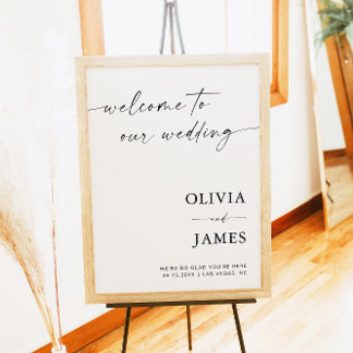 Póster Bienvenidos A Nuestro Boda, Boda Poster De Bienven