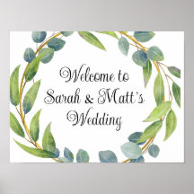 Bienvenidos a nuestro poster boda