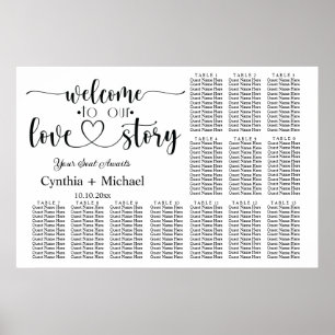 Póster Bienvenidos a nuestro Salón de Bodas de la Mesa 13