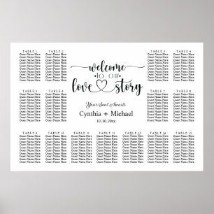 Póster Bienvenidos a nuestro Salón de Bodas de la Mesa 15