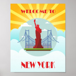 Póster Bienvenidos a Nueva York