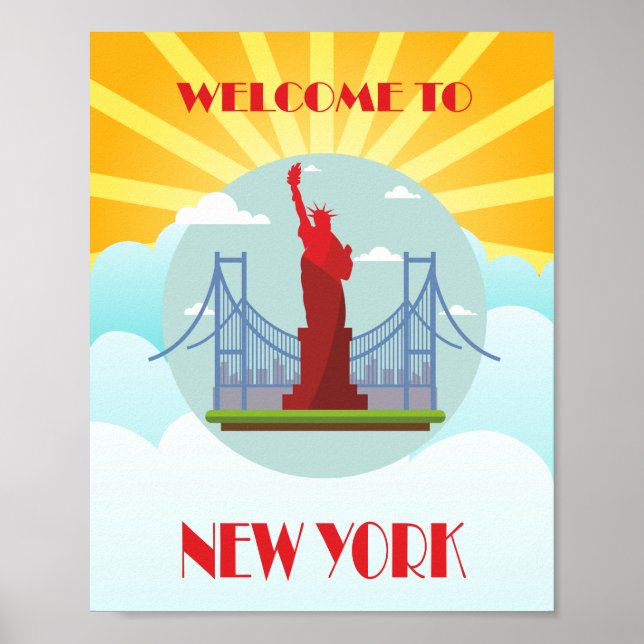 Póster Bienvenidos a Nueva York (Frente)