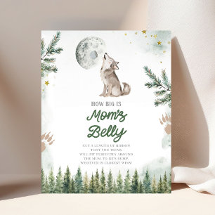 Póster Bienvenidos a Pack Forest Wolf Big Is Mom Belly
