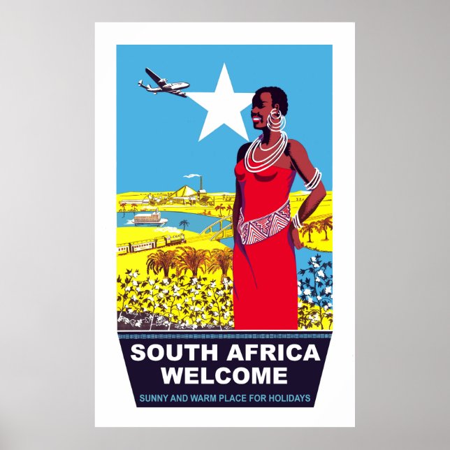 Póster Bienvenidos a Sudáfrica (Frente)