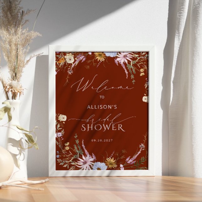 Póster Bienvenidos a Terracotta Bridal Shower (Subido por el creador)