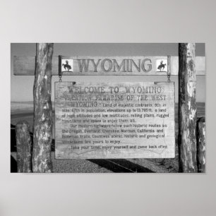 Póster Bienvenidos a Wyoming 1959