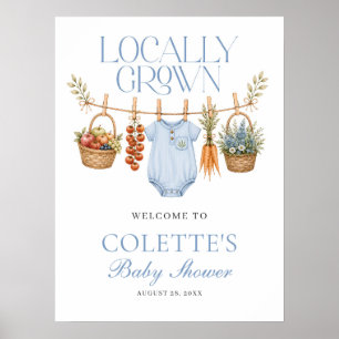 Póster Bienvenidos Agricultores de Niño Pequeño Cultivado