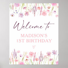 Póster Bienvenidos al Aniversario del Aniversario de la F