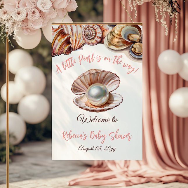 Póster Bienvenidos al Baby Shower de A Pearl Under the Se (Subido por el creador)