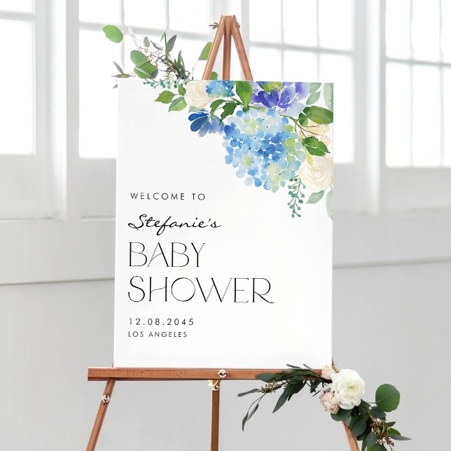 Póster Bienvenidos al Baby Shower de las Flores de Hidran (Subido por el creador)