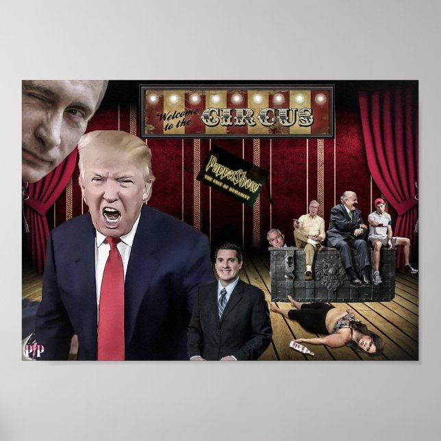 Póster Bienvenidos al Circo — Poster de Trump (Frente)