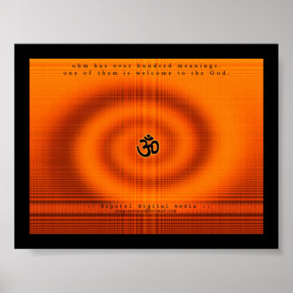 Póster Bienvenidos al Dios