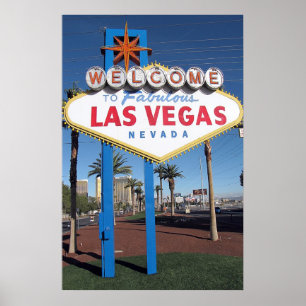 Póster Bienvenidos al fabuloso Poster de Las Vegas Nevada