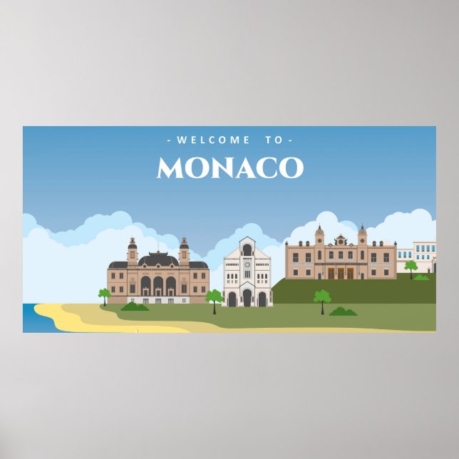 Póster Bienvenidos al manaco (Frente)