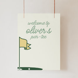 Póster Bienvenidos al Poster de Rótulo Par-Tee
