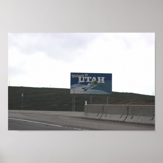Póster Bienvenidos al Poster Utah (Frente)
