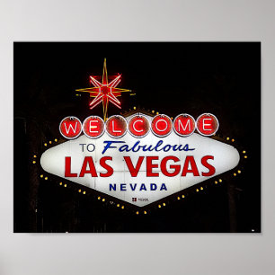 Póster Bienvenidos al Rótulo #2 de Las Vegas Poster