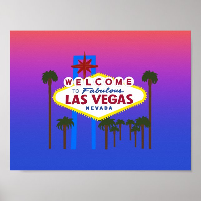 Póster Bienvenidos al Rótulo #3 de Las Vegas Poster (Frente)