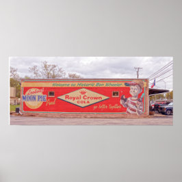 Póster Bienvenidos al Rótulo histórico Ben Wheeler 24x10