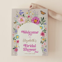 Bienvenidos Boho Bright Flowers Bridal Shower