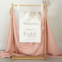 Bienvenidos Boho Fluffy Pampas Grass Bridal Shower