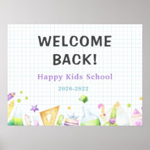 bienvenidos de vuelta a los niños de kindergarten