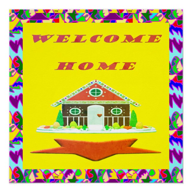 PÓSTER BIENVENIDOS DISEÑO DE CAKE HOME (Anverso)