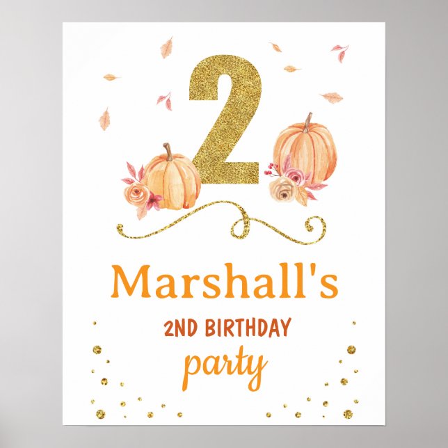 Póster Bienvenidos Poster de la fiesta de cumpleaños cala (Frente)