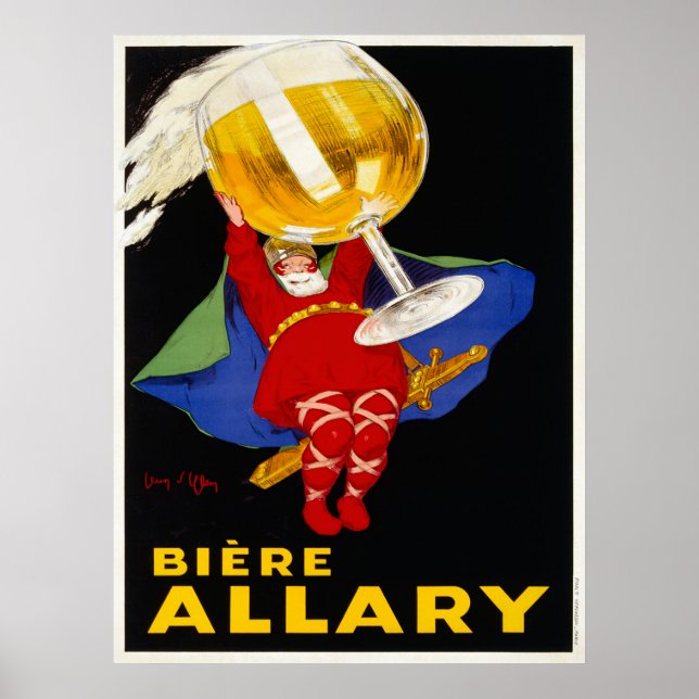 Póster Biere Allary de Jean D'ylen - anuncio de la (Frente)