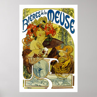 Póster Bieres de La Meuse