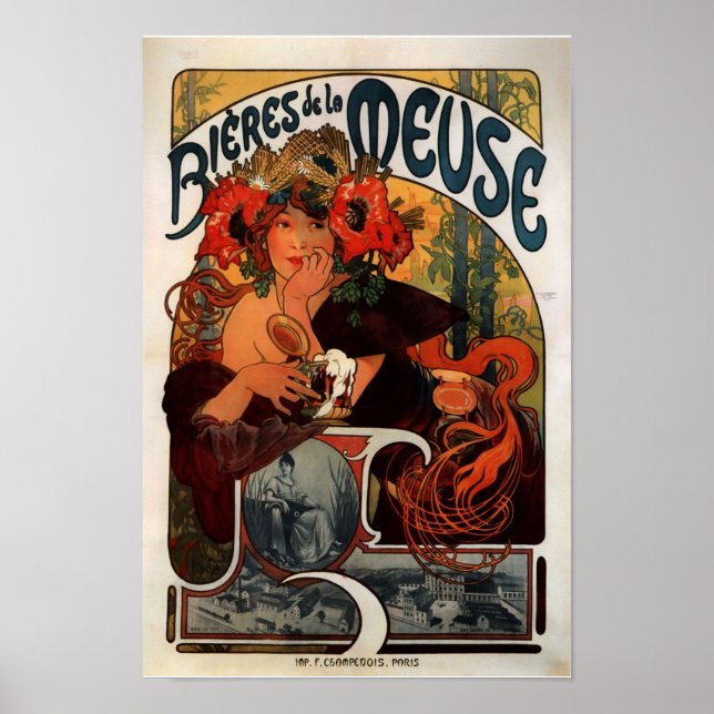 Póster Bieres De La Meuse (Frente)