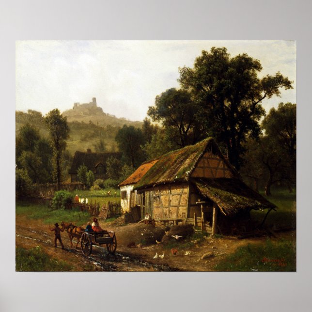 Póster Bierstadt - A Los Pies (Frente)