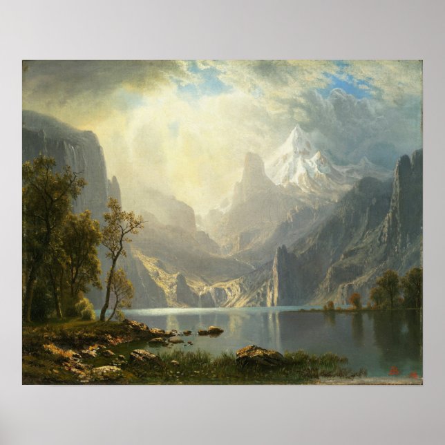 Póster Bierstadt - Lago Tahoe 1868 (Frente)