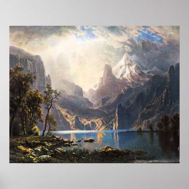 Póster Bierstadt Lake Tahoe Poster (Frente)