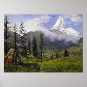 Póster Bierstadt - Matterhorn