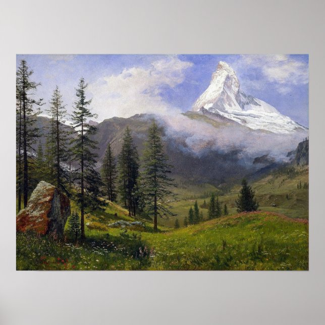 Póster Bierstadt - Matterhorn (Frente)