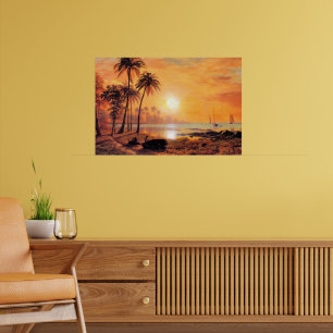 Póster Bierstadt - Paisaje Tropical