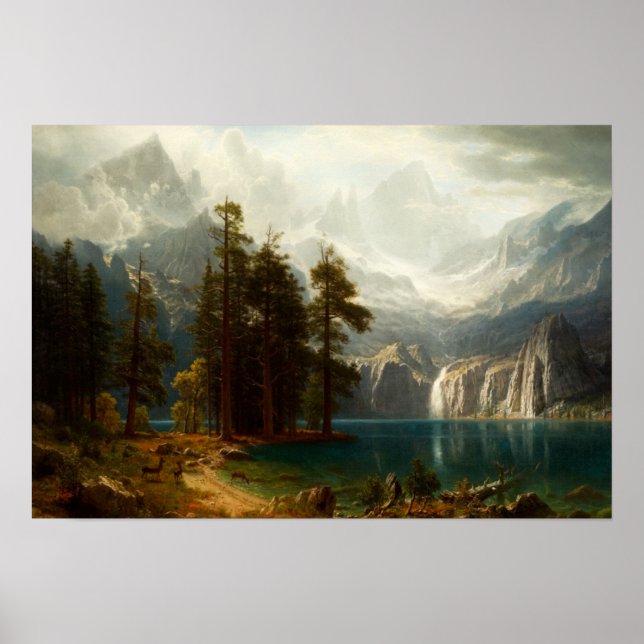Póster Bierstadt Sierra Nevadas Poster (Frente)
