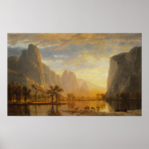Póster Bierstadt - Valle Del Yosemite
