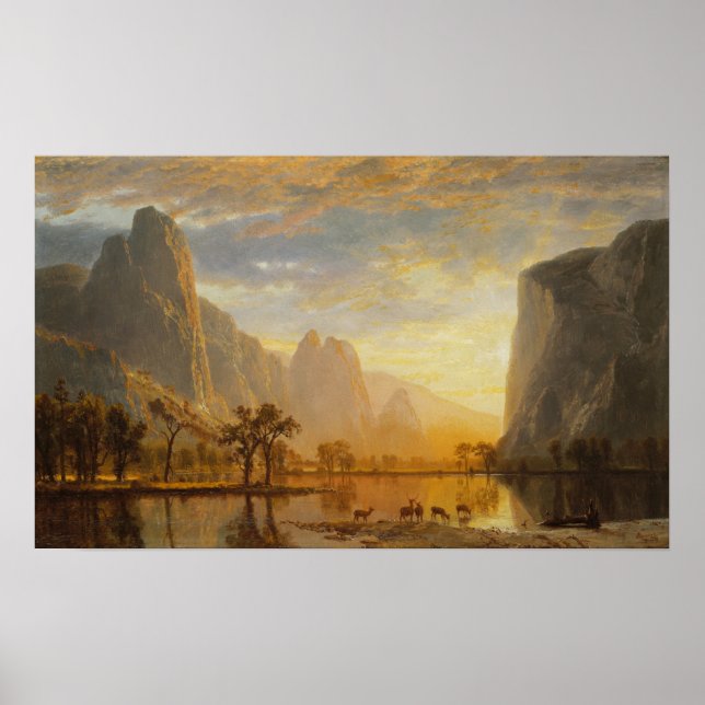Póster Bierstadt - Valle Del Yosemite (Frente)