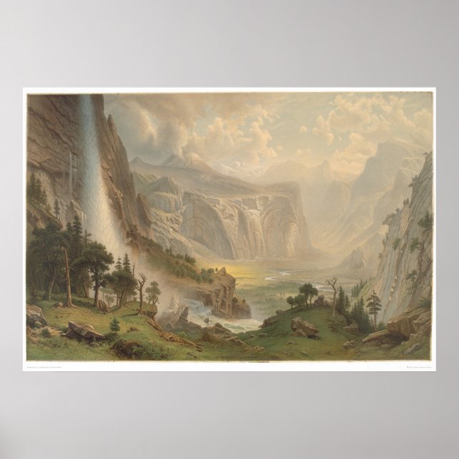 Póster Bierstadt Yosemite Valley, California (1884A) (Frente)