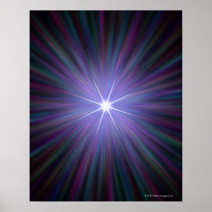 Póster Big Bang, conceptual computer artwork.